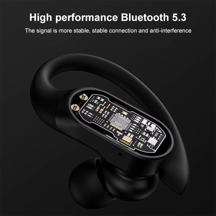 Lenovo LP75 IPX5 Waterproof Ear-mounted Bluetooth Earphone with LED Digital Display (White) - Bluetooth Earphone by Lenovo | Online Shopping UK | buy2fix