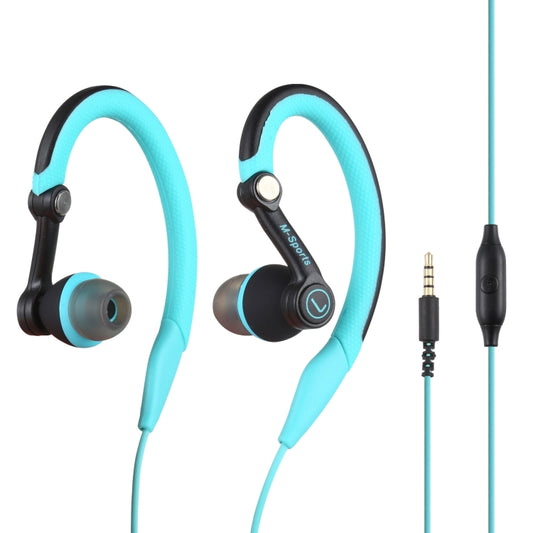 Mucro MB-232 Running In-Ear Sport Earhook Wired Stereo Headphones for Jogging Gym(Blue) - Sport Earphone by Mucro | Online Shopping UK | buy2fix