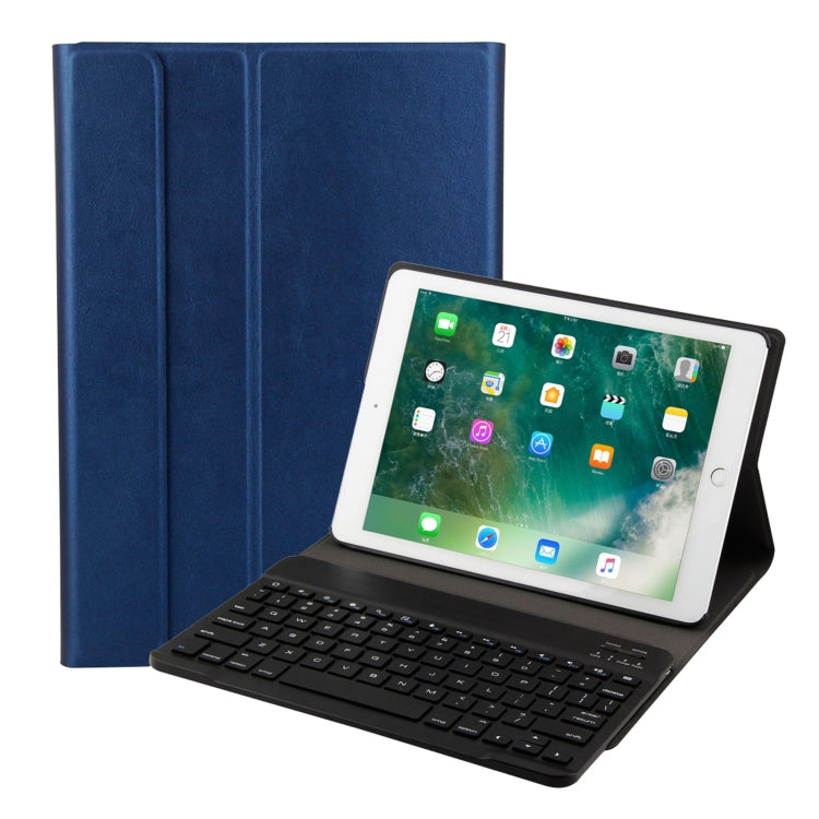 FT-1030 Bluetooth 3.0 ABS Brushed Texture Keyboard + Skin Texture Leather Tablet Case for iPad Air / Air 2 / iPad Pro 9.7 inch, with Three-gear Angle Adjustment / Magnetic / Sleep Function (Blue) - For iPad Pro by buy2fix | Online Shopping UK | buy2fix