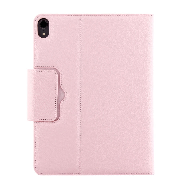 IP011 Detachable Bluetooth 3.0 ABS Keyboard + Litchi Texture Leather Tablet Case for iPad Pro 11 inch (2018), with Sleep Function (Pink) - For iPad Pro by buy2fix | Online Shopping UK | buy2fix