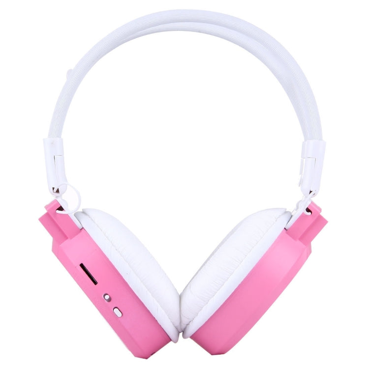 SH-S1 Folding Stereo HiFi Wireless Sports Headphone Headset with LCD Screen to Display Track Information & SD / TF Card, For Smart Phones & iPad & Laptop & Notebook & MP3 or Other Audio Devices(Pink) - Headset & Headphone by buy2fix | Online Shopping UK | buy2fix