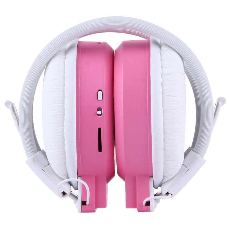 SH-S1 Folding Stereo HiFi Wireless Sports Headphone Headset with LCD Screen to Display Track Information & SD / TF Card, For Smart Phones & iPad & Laptop & Notebook & MP3 or Other Audio Devices(Pink) - Headset & Headphone by buy2fix | Online Shopping UK | buy2fix