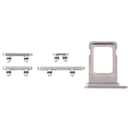 For iPhone 16 Pro Max Original SIM Card Tray + Side Keys (Silver) -  by buy2fix | Online Shopping UK | buy2fix