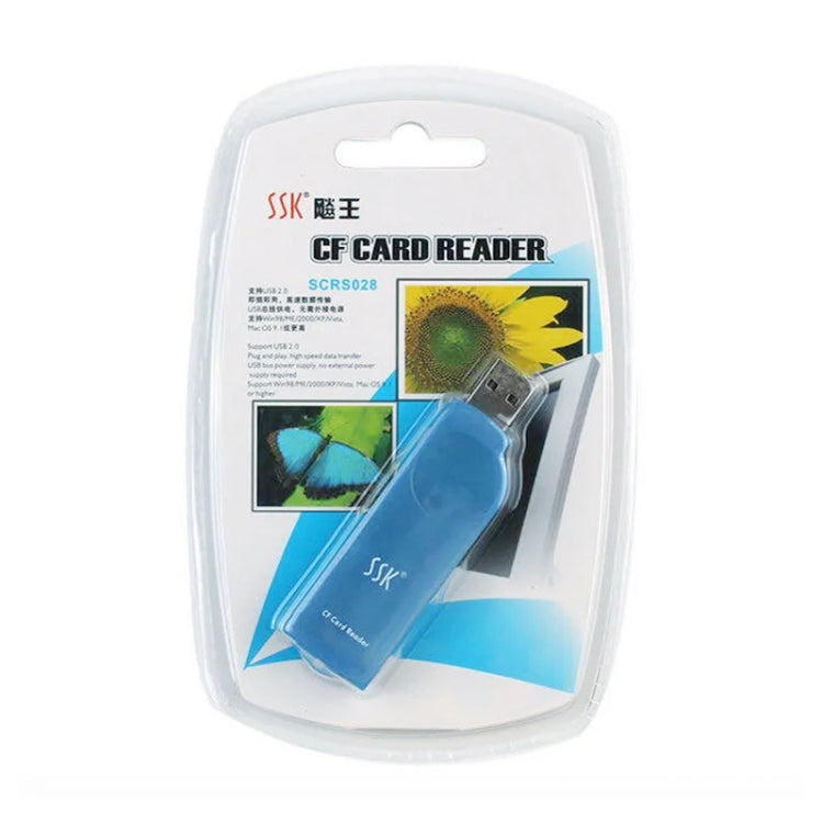 SSK SCRS028 USB 2.0 Interface External Card Reader, Supports CF Card / MD -  by buy2fix | Online Shopping UK | buy2fix