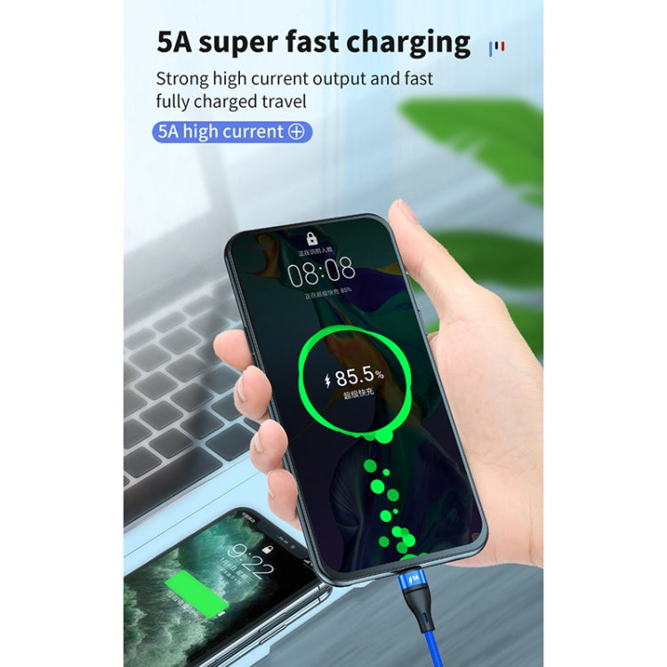 40W 5A USB to Micro USB + USB-C / Type-C + 8 Pin Fast Charging Data Cable, Cable Length: 1.2m - Multifunction Cable by buy2fix | Online Shopping UK | buy2fix