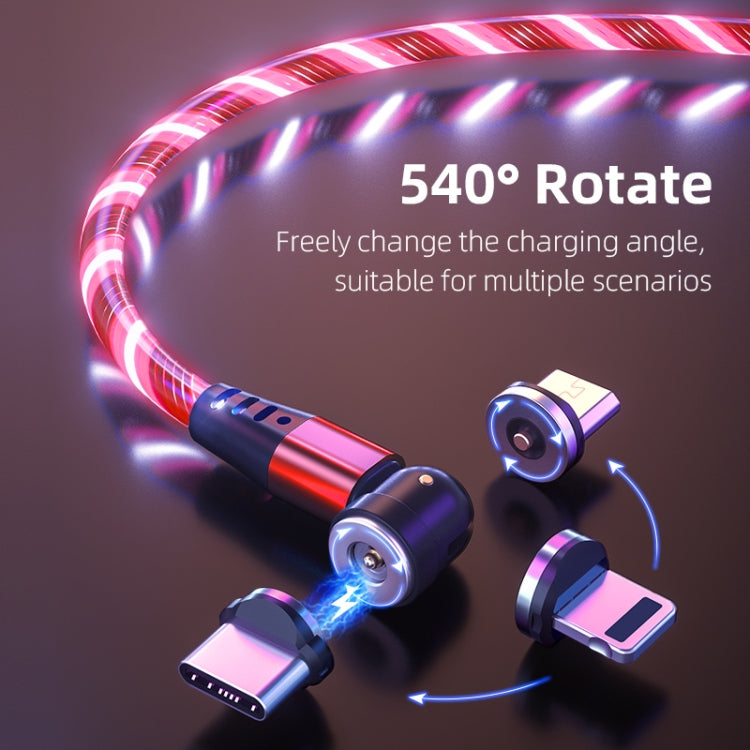 2.4A USB to 8 Pin 540 Degree Bendable Streamer Magnetic Data Cable, Cable Length: 1m(Colour) - Charging Cable & Head by buy2fix | Online Shopping UK | buy2fix