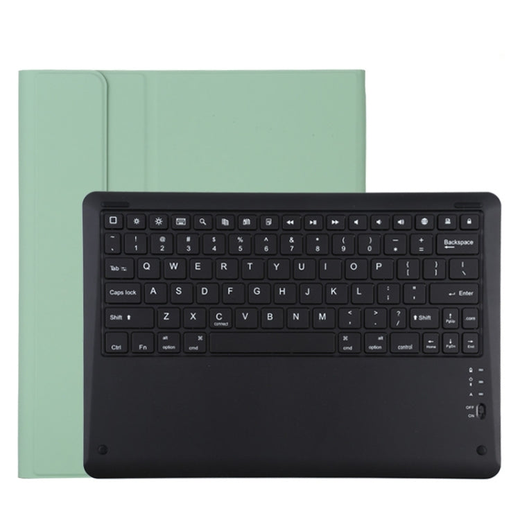 T129 Detachable Bluetooth Black Keyboard Microfiber Leather Tablet Case for iPad Pro 12.9 inch (2020), with Holder (Green) - For iPad Pro by buy2fix | Online Shopping UK | buy2fix