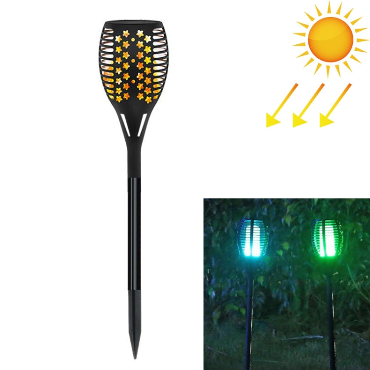 RGB LEDs Solar Powered Star Flame Light IP65 Waterproof Outdoor Garden Landscape Lamp - Solar Lights by buy2fix | Online Shopping UK | buy2fix