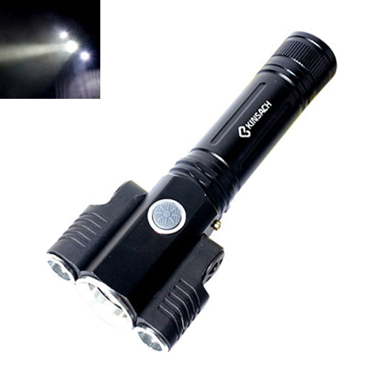 KS-739 USB Charging Waterproof T6+XPE Fixed Focus LED Flashlight with 4-Modes - LED Flashlight by buy2fix | Online Shopping UK | buy2fix