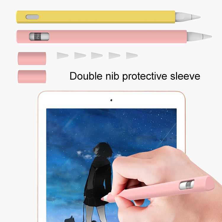 LOVE MEI For Apple Pencil 2 Triangle Shape Stylus Pen Silicone Protective Case Cover(Blue) - Pencil Accessories by LOVE MEI | Online Shopping UK | buy2fix