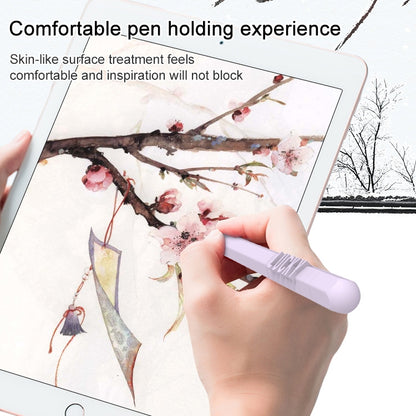 LOVE MEI For Apple Pencil 1 Number Letter Design Stylus Pen Silicone Protective Case Cover(Blue) - Pencil Accessories by LOVE MEI | Online Shopping UK | buy2fix