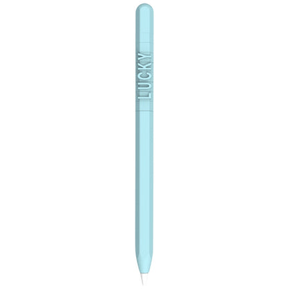 LOVE MEI For Apple Pencil 2 Number Letter Design Stylus Pen Silicone Protective Case Cover (Blue) - Pencil Accessories by LOVE MEI | Online Shopping UK | buy2fix