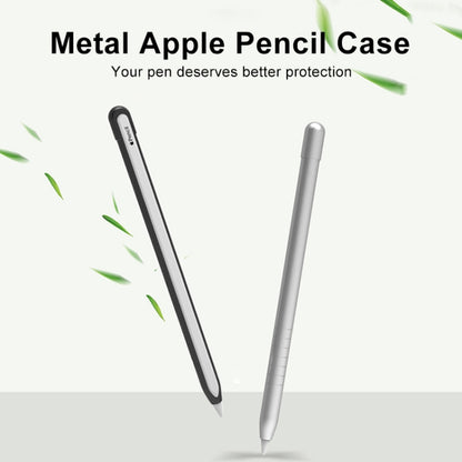 Metal Matte Non-slip Stylus Pen Protective Case for Apple Pencil 1 (Grey) - Pencil Accessories by buy2fix | Online Shopping UK | buy2fix