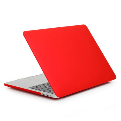 ENKAY Hat-Prince 2 in 1 Frosted Hard Shell Plastic Protective Case + Europe Version Ultra-thin TPU Keyboard Protector Cover for 2016 MacBook Pro 13.3 Inch with Touch Bar (A1706) (Red) - MacBook Pro Cases by ENKAY | Online Shopping UK | buy2fix