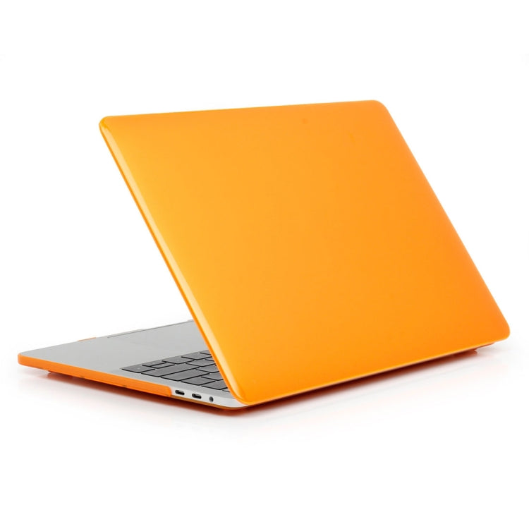 ENKAY Hat-Prince 2 in 1 Crystal Hard Shell Plastic Protective Case + Europe Version Ultra-thin TPU Keyboard Protector Cover for 2016 MacBook Pro 15.4 Inch with Touch Bar (A1707) (Orange) - MacBook Pro Cases by ENKAY | Online Shopping UK | buy2fix