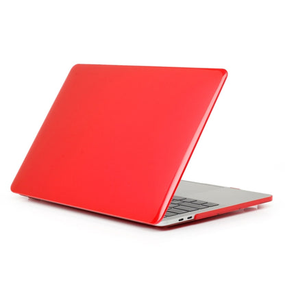 ENKAY Hat-Prince 2 in 1 Crystal Hard Shell Plastic Protective Case + Europe Version Ultra-thin TPU Keyboard Protector Cover for 2016 MacBook Pro 15.4 Inch with Touch Bar (A1707) (Red) - MacBook Pro Cases by ENKAY | Online Shopping UK | buy2fix