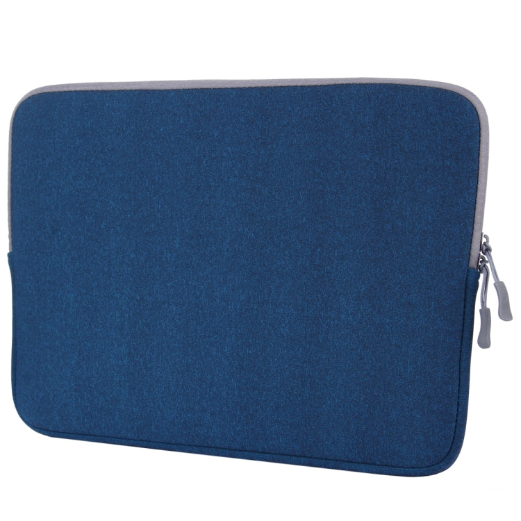 For Macbook Pro 13.3 inch with Touch Bar Laptop Bag Soft Portable Package Pouch(Blue) - Protective Bags by buy2fix | Online Shopping UK | buy2fix