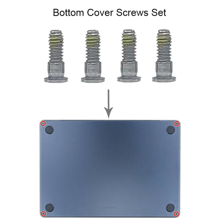 For MacBook Air 15.3 M2 A2941 Bottom Cover Screws Set (Silver) - Screws by buy2fix | Online Shopping UK | buy2fix