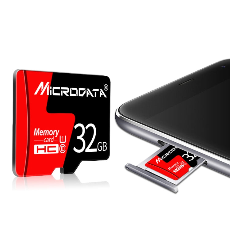 MICRODATA 8GB U1 Red and Black TF(Micro SD) Memory Card - Micro SD Card by MiCRODATA | Online Shopping UK | buy2fix