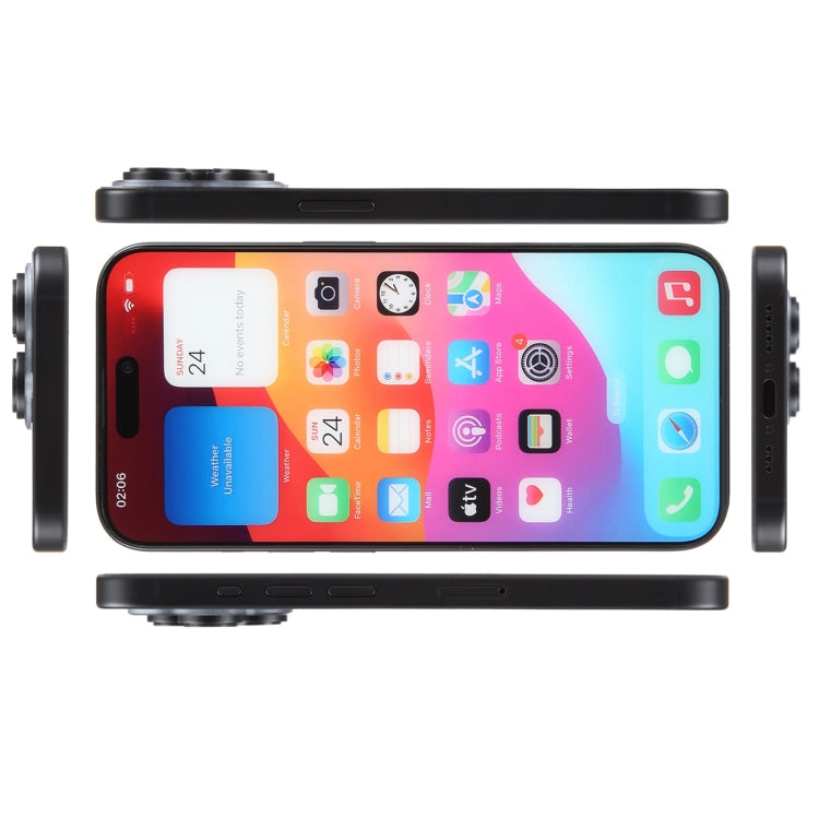 For iPhone 15 Pro Color Screen Non-Working Fake Dummy Display Model (Black) - For iPhone & iPad by buy2fix | Online Shopping UK | buy2fix