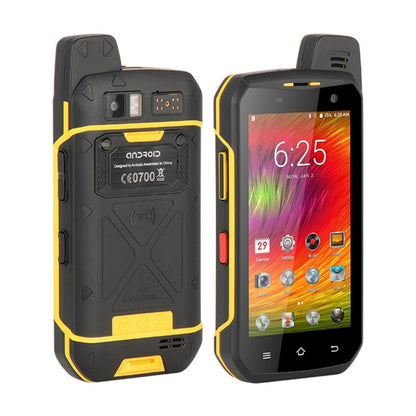 UNIWA B6000 PTT Walkie Talkie Rugged Phone, 4GB+64GB, IP68 Waterproof Dustproof Shockproof, 5000mAh Battery, 4.7 inch Android 9.0 MTK6762 Octa Core up to 2.0GHz, Network: 4G, NFC, OTG (Yellow) - UNIWA by UNIWA | Online Shopping UK | buy2fix