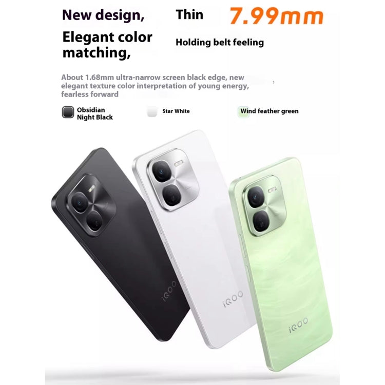 vivo iQOO Z9x, Dual Back Cameras, 8GB+256GB, Face ID Screen Fingerprint Identification, 6.72 inch Android 14.0 OriginOS 4 Snapdragon 6 Gen 1 Octa Core 2.2GHz, OTG, Network: 5G, Support Google Play (Light Green) - vivo by vivo | Online Shopping UK | buy2fix