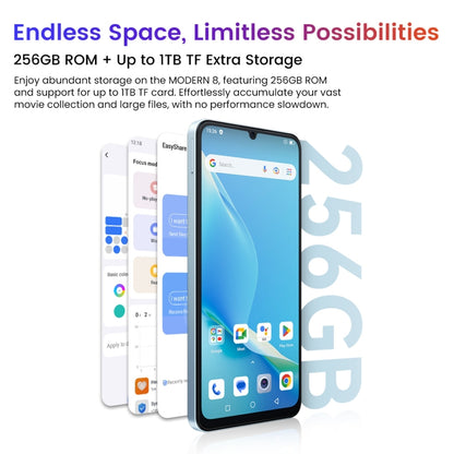 [HK Warehouse] Blackview Oscal MODERN 8, 8GB+256GB, Fingerprint Identification, 6.75 inch Android 13 Unisoc T616 Octa Core up to 2.2GHz, Network: 4G, OTG (Purple) - Blackview by Blackview | Online Shopping UK | buy2fix