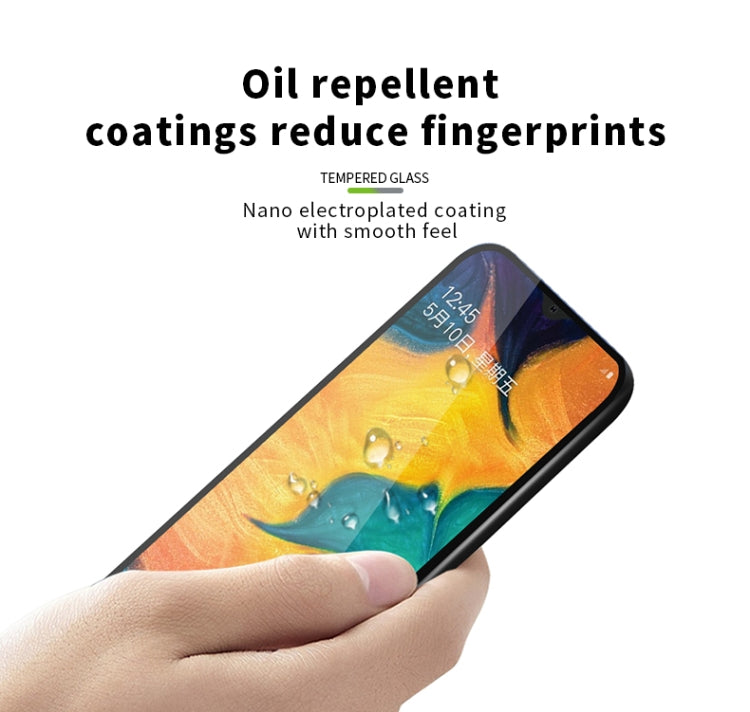 MOFI 9H 2.5D Full Glue Tempered Glass Film for Galaxy A40s(Black) - Galaxy Tempered Glass by MOFI | Online Shopping UK | buy2fix