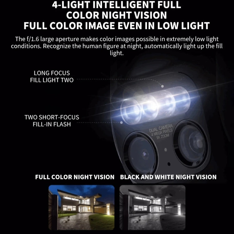 Original Xiaomi CW700S Outdoor Camera 4MP Full Color Night Vision WiFi Camera, US Plug - Wireless Camera by Xiaomi | Online Shopping UK | buy2fix