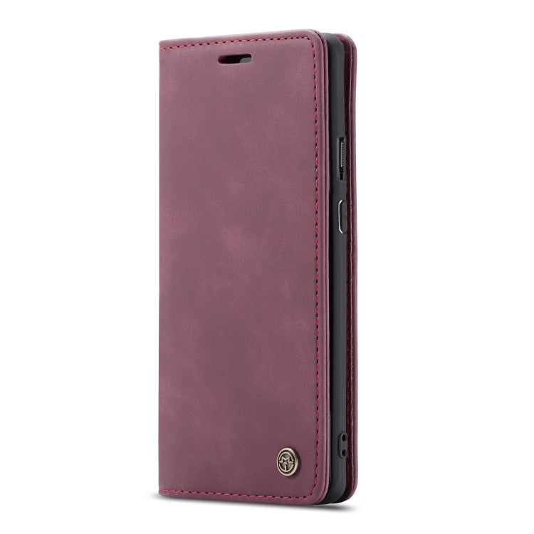 CaseMe-013 Multifunctional Retro Frosted Horizontal Flip Leather Case for OnePlus 7 Pro, with Card Slot & Holder & Zipper Wallet & Photo Frame(Wine Red) - OnePlus Cases by CaseMe | Online Shopping UK | buy2fix