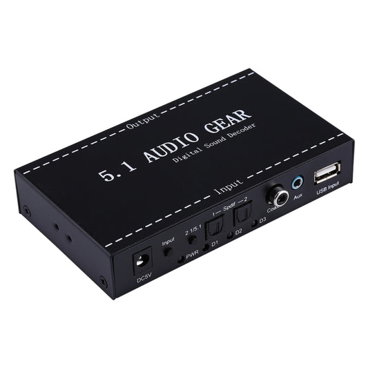 NK-A6L 5.1 Audio Gear Digital Sound Decoder, US Plug - Audio Signal Switcher by buy2fix | Online Shopping UK | buy2fix