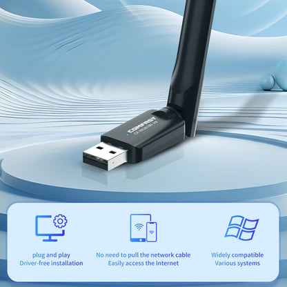 COMFAST CF-WU818N V2 150Mbps 2.4GHz WiFi Mini USB Network Adapter - USB Network Adapter by COMFAST | Online Shopping UK | buy2fix