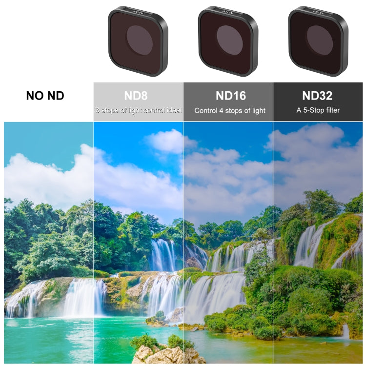 PULUZ Action Camera ND32 Lens Filter For GoPro HERO13 Black /12 Black /11 Black /11 Black Mini /10 Black /9 Black - Lens Filter by PULUZ | Online Shopping UK | buy2fix