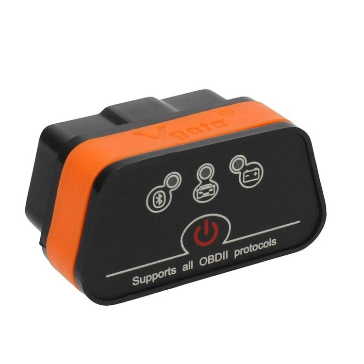 High Quality Super Mini Vgate iCar2 ELM327 OBDII WiFi Car Scanner Tool, Support Android & iOS(Black+Orange) - Code Readers & Scan Tools by Vgate | Online Shopping UK | buy2fix