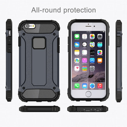 For iPhone 6 & 6s Tough Armor TPU + PC Combination Case(Navy Blue) - More iPhone Cases by buy2fix | Online Shopping UK | buy2fix