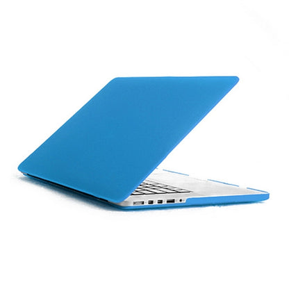 ENKAY for MacBook Pro Retina 13.3 inch (US Version) / A1425 / A1502 4 in 1 Frosted Hard Shell Plastic Protective Case with Screen Protector & Keyboard Guard & Anti-dust Plugs(Blue) - MacBook Pro Cases by ENKAY | Online Shopping UK | buy2fix