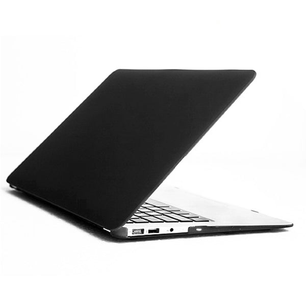 ENKAY for MacBook Air 13.3 inch (US Version) 4 in 1 Frosted Hard Shell Plastic Protective Case with Screen Protector & Keyboard Guard & Anti-dust Plugs(Black) - MacBook Air Cases by ENKAY | Online Shopping UK | buy2fix