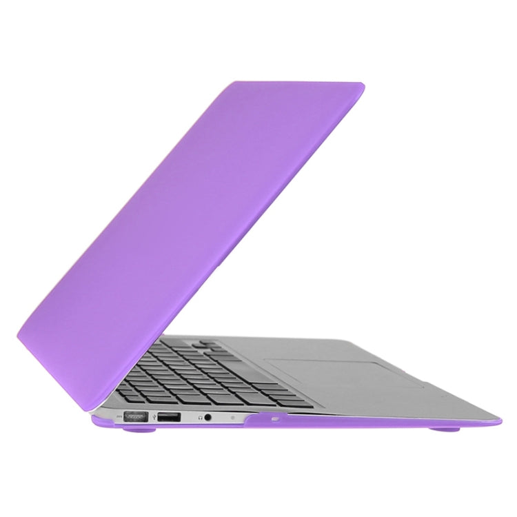 ENKAY for Macbook Air 11.6 inch (US Version) / A1370 / A1465 Hat-Prince 3 in 1 Frosted Hard Shell Plastic Protective Case with Keyboard Guard & Port Dust Plug(Purple) - MacBook Air Cases by ENKAY | Online Shopping UK | buy2fix