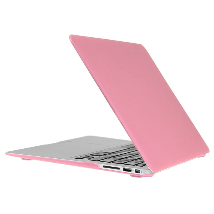 ENKAY for Macbook Air 13.3 inch (US Version) / A1369 / A1466 Hat-Prince 3 in 1 Frosted Hard Shell Plastic Protective Case with Keyboard Guard & Port Dust Plug(Pink) - MacBook Air Cases by ENKAY | Online Shopping UK | buy2fix