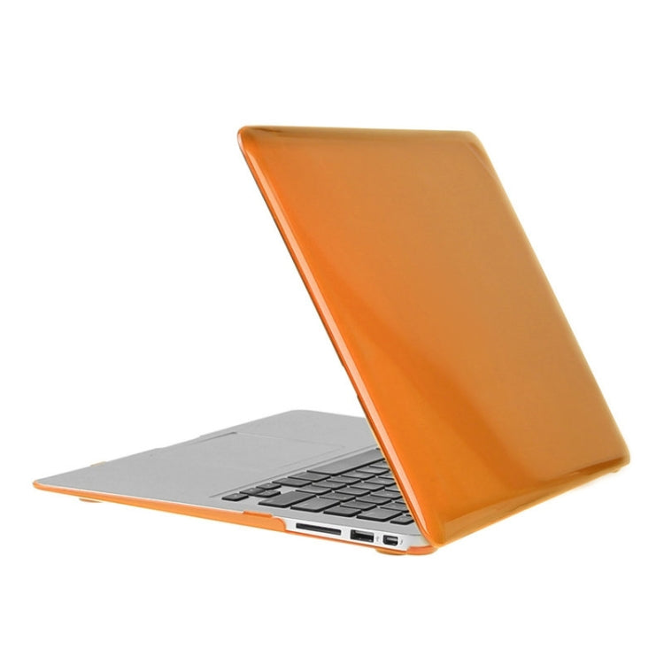 ENKAY for Macbook Air 11.6 inch (US Version) / A1370 / A1465 Hat-Prince 3 in 1 Crystal Hard Shell Plastic Protective Case with Keyboard Guard & Port Dust Plug(Orange) - MacBook Air Cases by ENKAY | Online Shopping UK | buy2fix