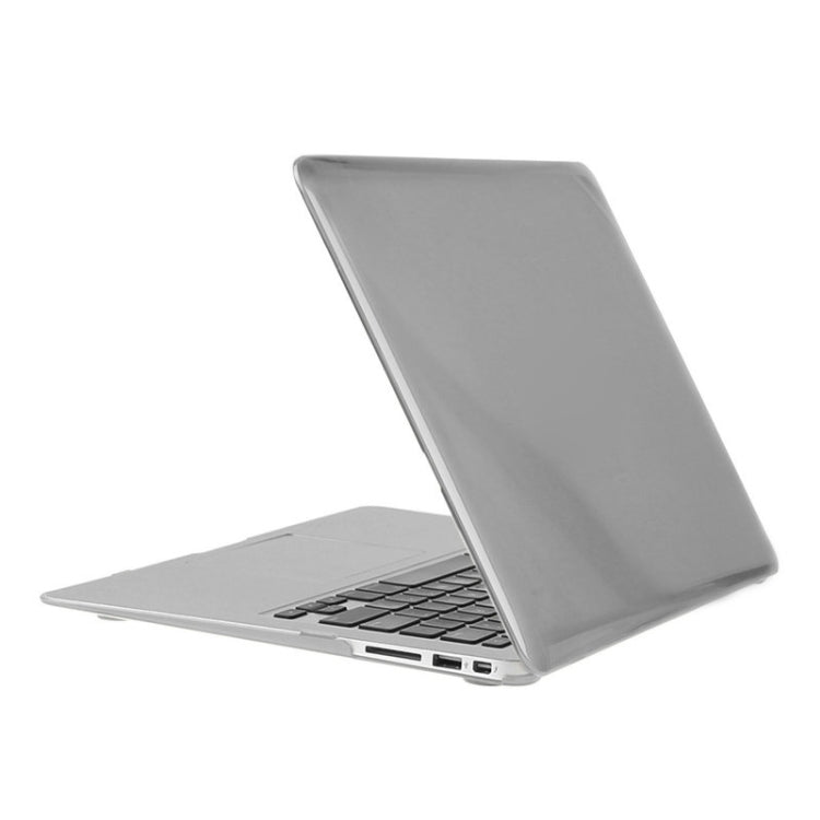 ENKAY for Macbook Air 13.3 inch (US Version) / A1369 / A1466 Hat-Prince 3 in 1 Crystal Hard Shell Plastic Protective Case with Keyboard Guard & Port Dust Plug(Grey) - MacBook Air Cases by ENKAY | Online Shopping UK | buy2fix