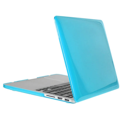 ENKAY for Macbook Pro Retina 13.3 inch (US Version) / A1425 / A1502 Hat-Prince 3 in 1 Crystal Hard Shell Plastic Protective Case with Keyboard Guard & Port Dust Plug(Blue) - MacBook Pro Cases by ENKAY | Online Shopping UK | buy2fix