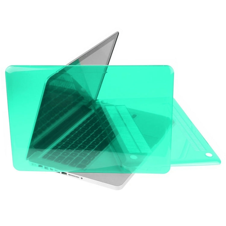 ENKAY for Macbook Pro 15.4 inch (US Version) / A1286 Hat-Prince 3 in 1 Crystal Hard Shell Plastic Protective Case with Keyboard Guard & Port Dust Plug(Green) - MacBook Pro Cases by ENKAY | Online Shopping UK | buy2fix