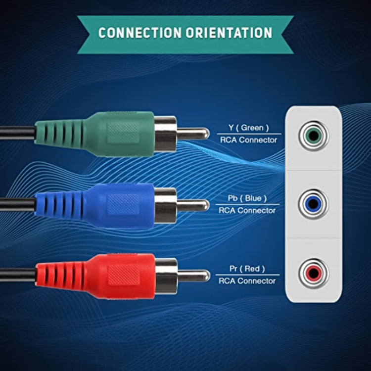 AV 3 RGB Male To 3 RGB Male Cable, Length: 1.5m - RCA Cable by buy2fix | Online Shopping UK | buy2fix