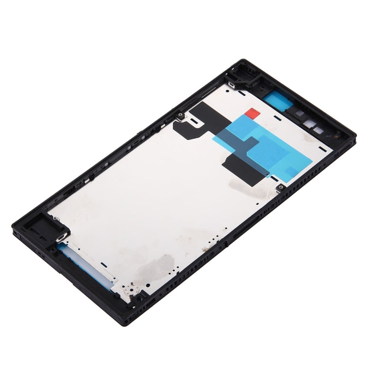 Front Housing LCD Frame Bezel Plate for Sony Xperia Z Ultra / XL39h / C6802(Black) - Frame Bezel Plate by buy2fix | Online Shopping UK | buy2fix