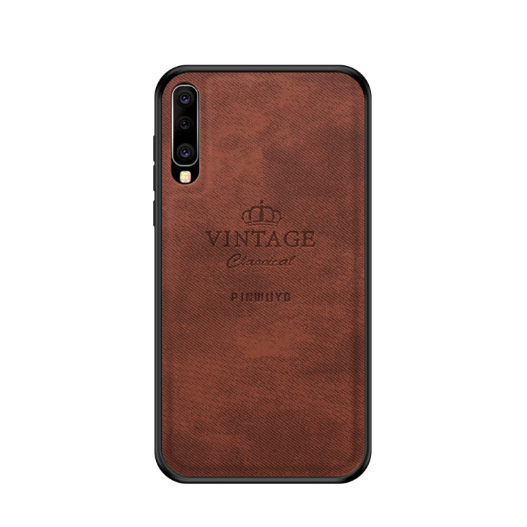 PINWUYO Shockproof Waterproof Full Coverage PC + TPU + Skin Protective Case for Galaxy A70 (Brown) - Galaxy Phone Cases by PINWUYO | Online Shopping UK | buy2fix