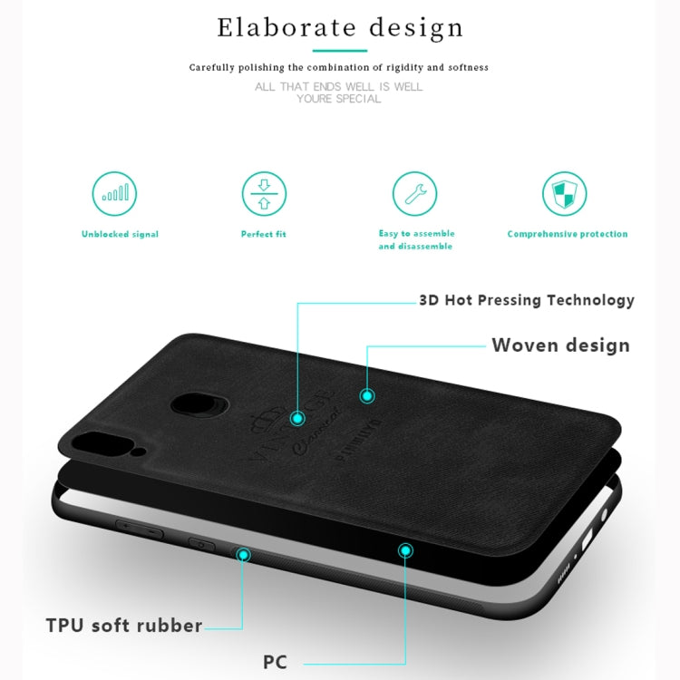 PINWUYO Shockproof Waterproof Full Coverage PC + TPU + Skin Protective Case for Galaxy M20 (Grey) - Galaxy Phone Cases by PINWUYO | Online Shopping UK | buy2fix
