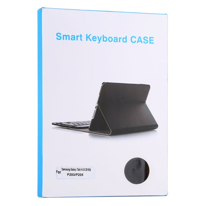 Ultra-thin Detachable Magnetic Bluetooth Keyboard Leather Tablet Case for Galaxy Tab A 8.0 2019 P200 / P205, with Holder(Black) - Samsung Keyboard by buy2fix | Online Shopping UK | buy2fix