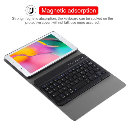 Ultra-thin Detachable Magnetic Bluetooth Keyboard Leather Tablet Case for Galaxy Tab A 8.0 2019 P200 / P205, with Holder(Black) - Samsung Keyboard by buy2fix | Online Shopping UK | buy2fix