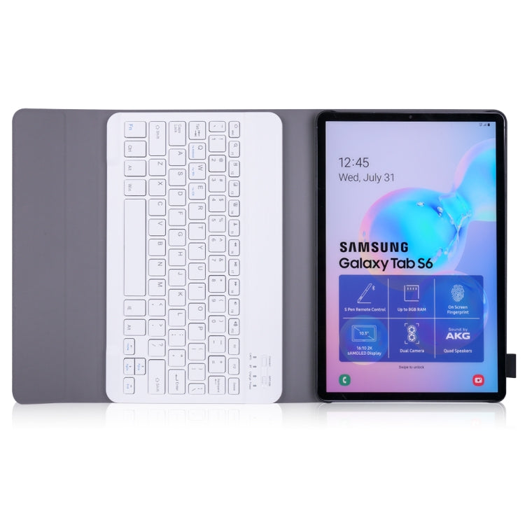 A860 For Samsung Galaxy Tab S6 10.5 inch T860 / T865 Detachable Bluetooth Keyboard Tablet Case with Pen Holder Elastic Strap (Rose Gold) - Samsung Keyboard by buy2fix | Online Shopping UK | buy2fix